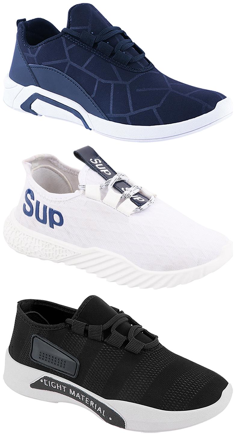 

Birde Men Multi-Color Casual Shoes - CASUAL SPORTS SNEAKERS RUNNNING SHOES - BRD-300-BLU-301-BLK-385