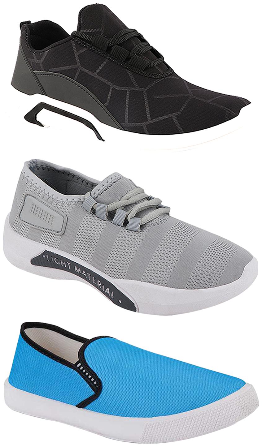 

Birde Men Multi-Color Casual Shoes - BRD-300-BLK-301-GRY-309-SKY