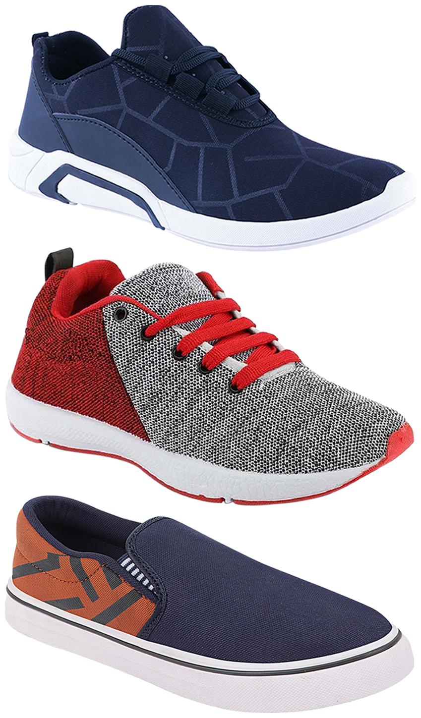 

Birde Men Multi-Color Casual Shoes - CASUAL SPORTS SNEAKERS RUNNNING SHOES - BRD-300-BLU-308-TAN-222