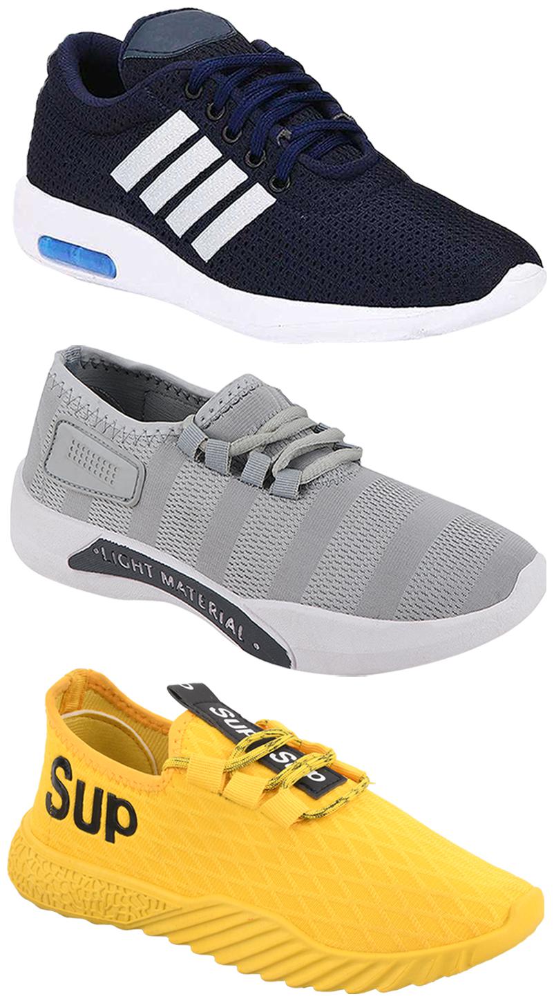 

Birde Men Multi-Color Casual Shoes - CASUAL SPORTS SNEAKERS RUNNNING SHOES - BRD-304-BLU BRD-301-GRY BRD-383