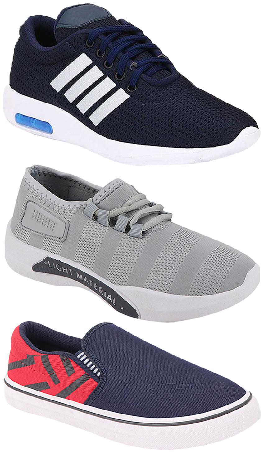 

Birde Men Multi-Color Casual Shoes - BRD-304-BLU BRD-301-GRY BRD-308-RED