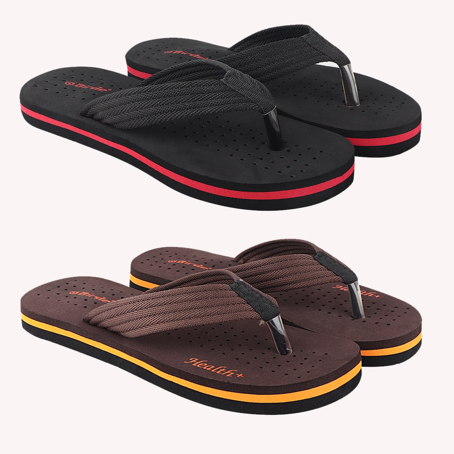 

Birde Men Multi Flip-Flops - 2 Pair