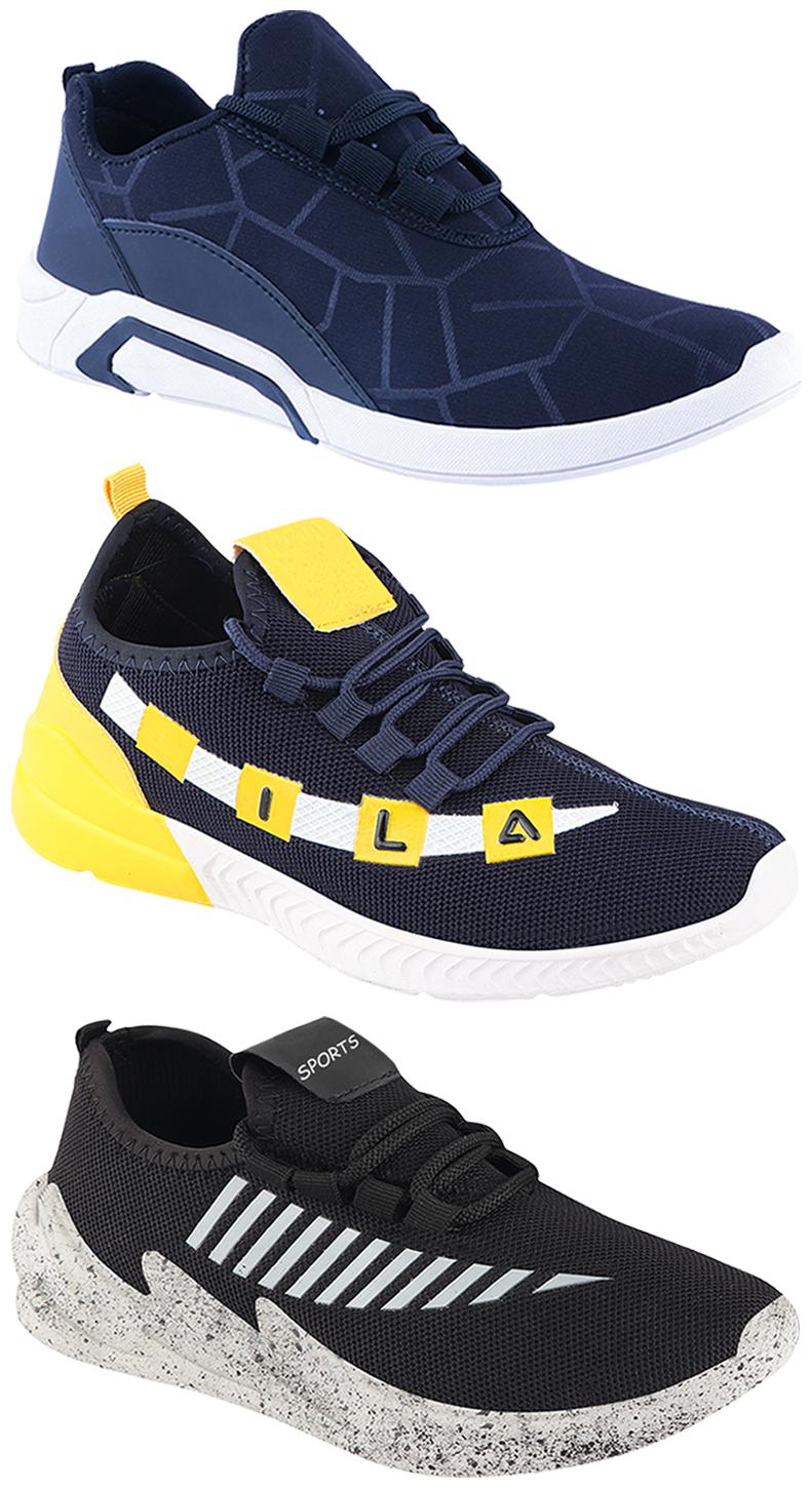 

Birde Men Multi-Color Casual Shoes - CASUAL SPORTS SNEAKERS RUNNNING SHOES - BRD-300-BLU-324-GRY-330