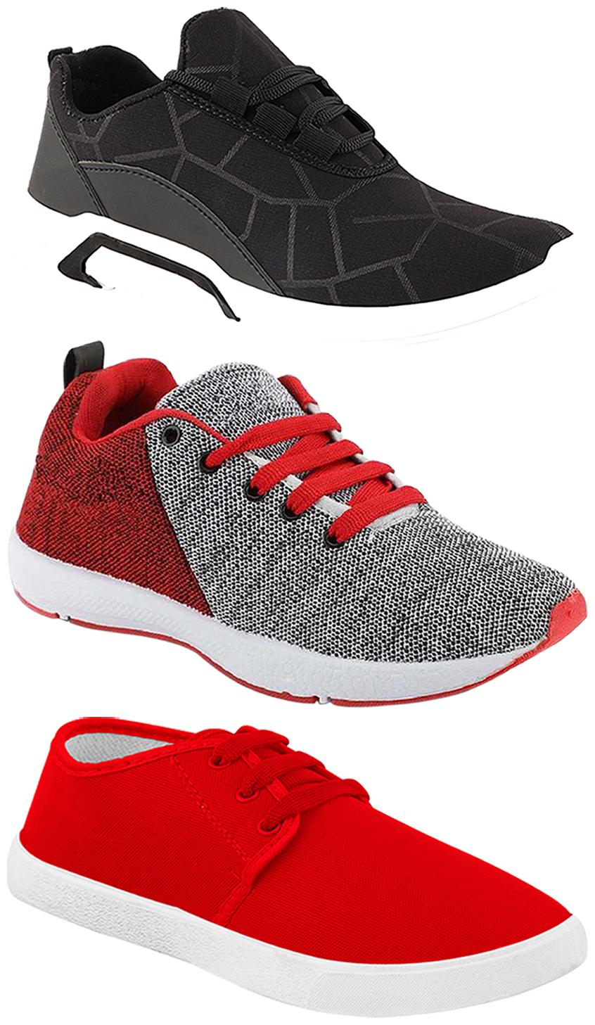 

Birde Men Multi-Color Casual Shoes - CASUAL SPORTS SNEAKERS RUNNNING SHOES - BRD-300-BLK-1077-222