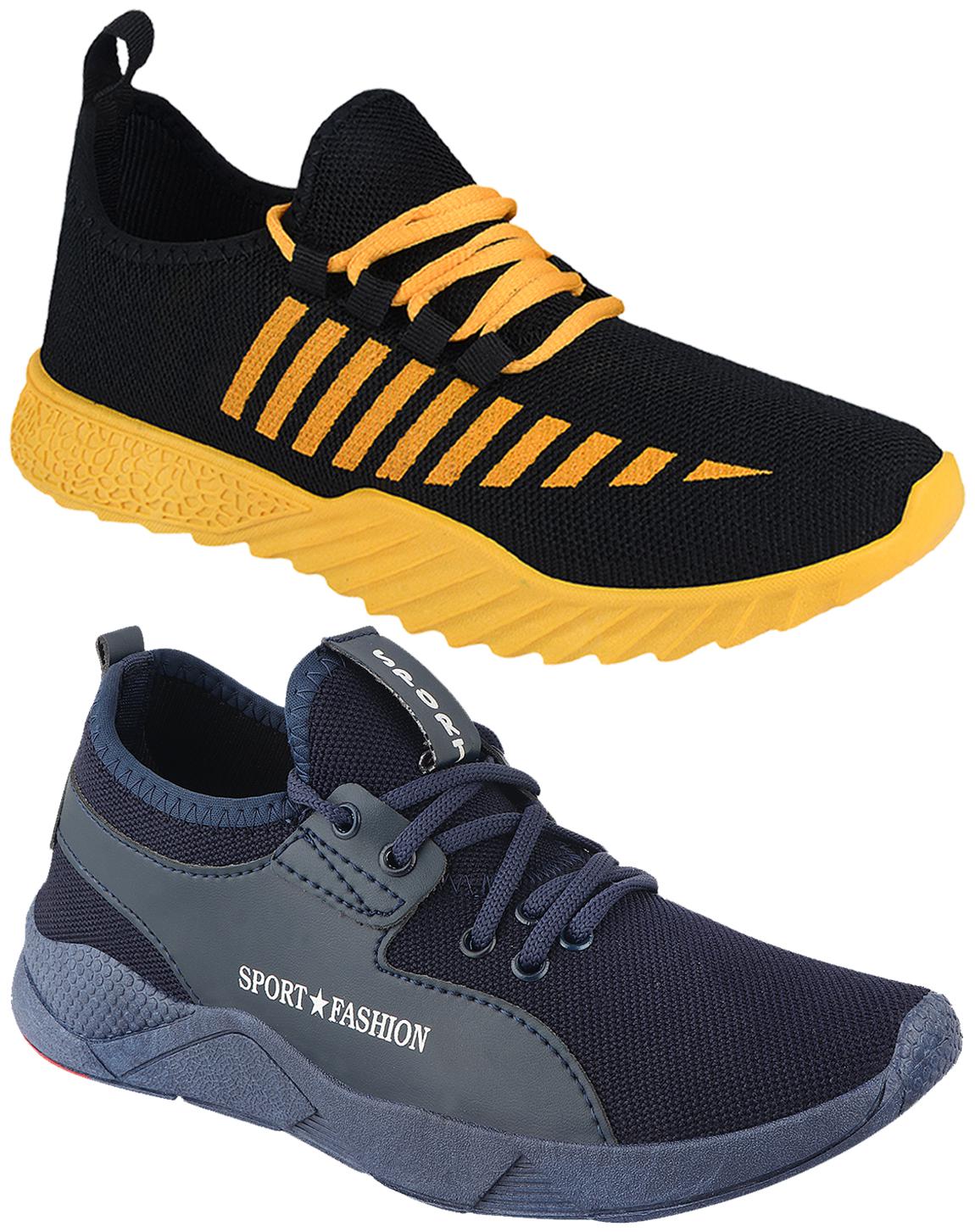 

Birde Multicolor Mesh Casual Shoes For Men (Pack of 2)