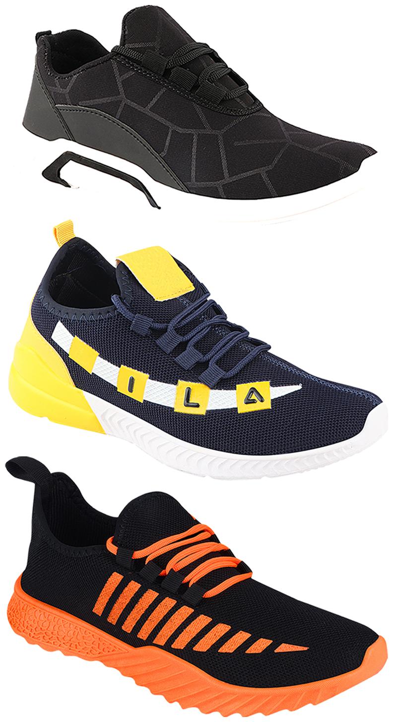 

Birde Men Multi-Color Casual Shoes - CASUAL SPORTS SNEAKERS RUNNNING SHOES - BRD-300-BLK-359-330