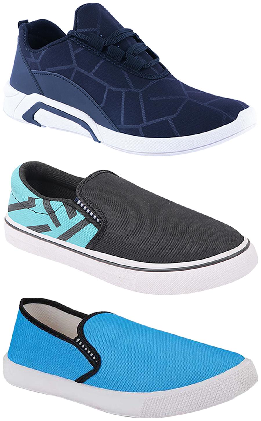 

Birde Men Multi-Color Casual Shoes - BRD-300-BLU-308-SGRN-309-SKY