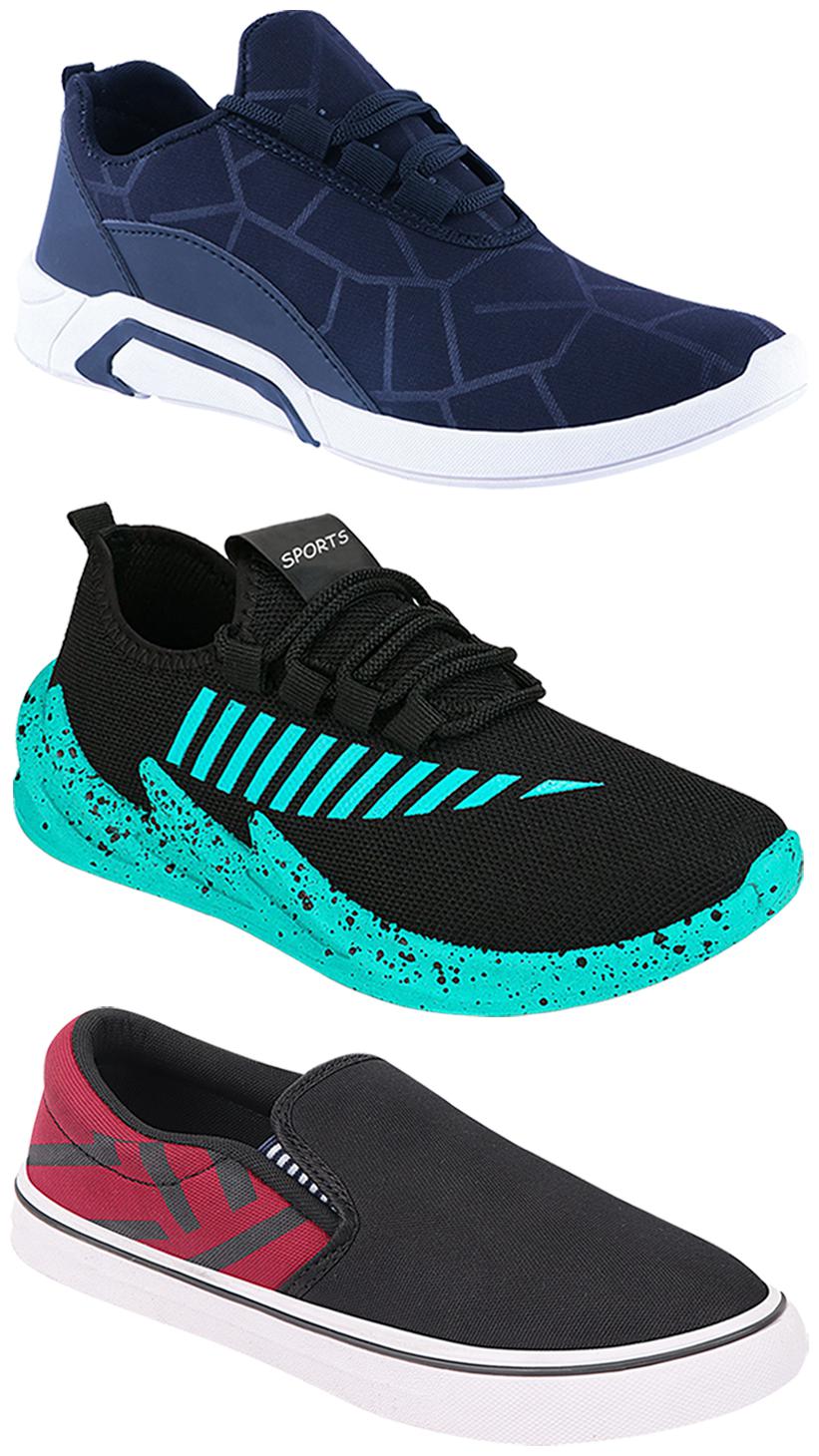 

Birde Men Multi-Color Casual Shoes - BRD-300-BLU-308-MRN-324-SGRN