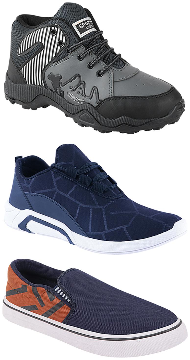 

Birde Men Multi-Color Casual Shoes - BRD-300-BLU-308-TAN-367