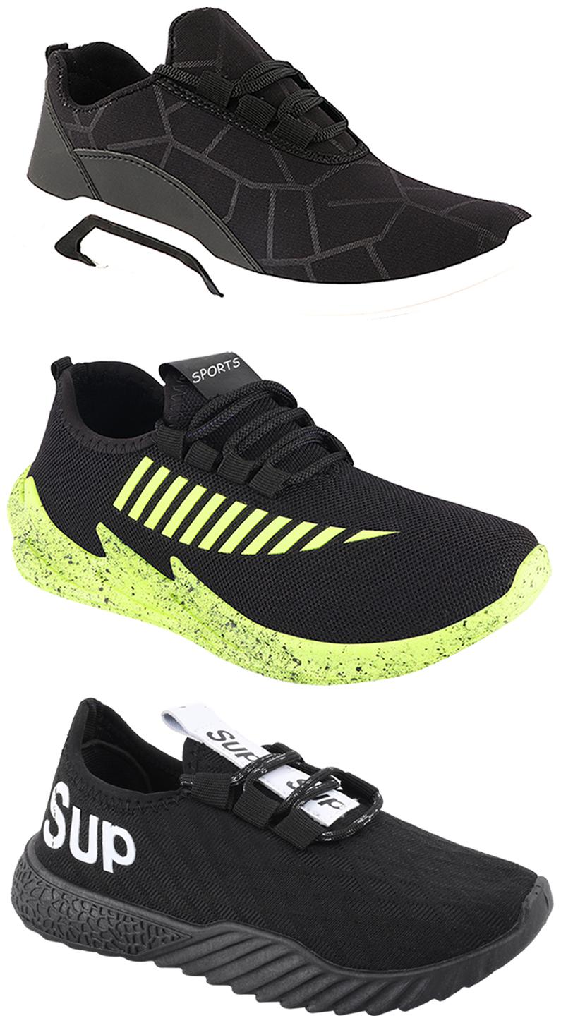 

Birde Men Multi-Color Casual Shoes - CASUAL SPORTS SNEAKERS RUNNNING SHOES - BRD-300-BLK-324-PGRN-384