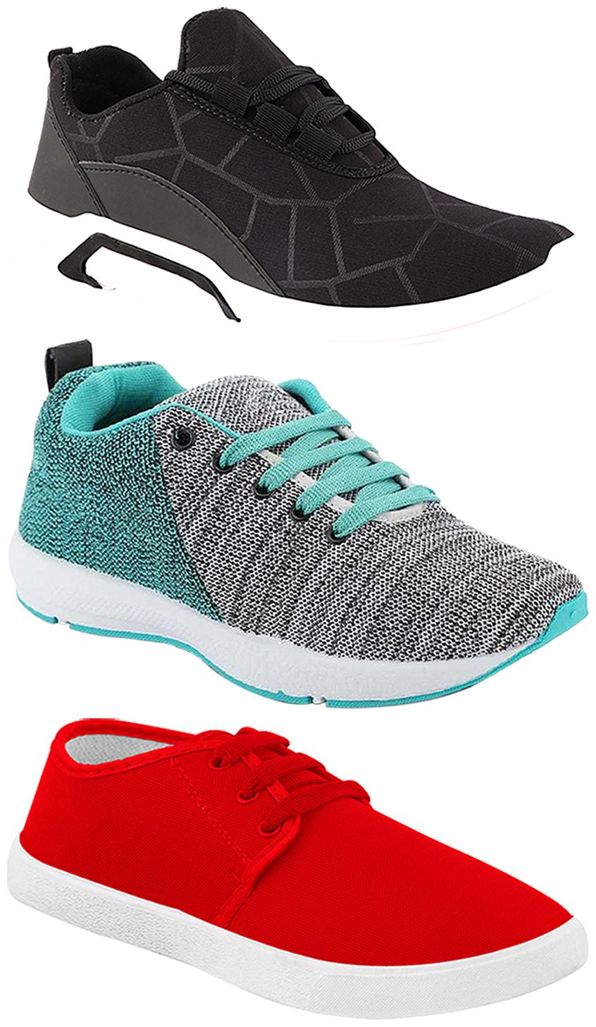 

Birde Men Multi-Color Casual Shoes - CASUAL SPORTS SNEAKERS RUNNNING SHOES - BRD-300-BLK-1077-221