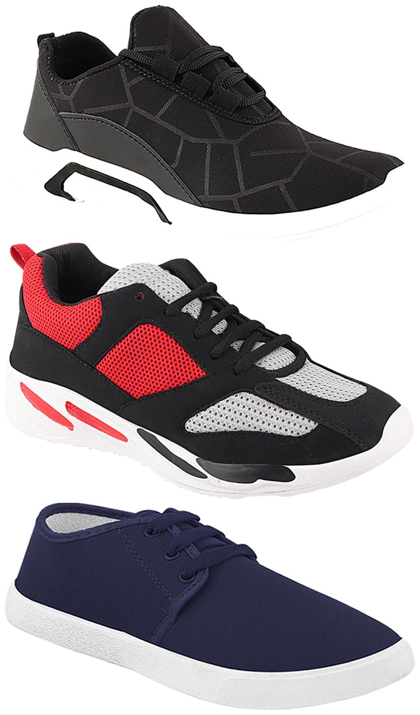 

Birde Men Multi-Color Casual Shoes - CASUAL SPORTS SNEAKERS RUNNNING SHOES - BRD-300-BLK-1078-334