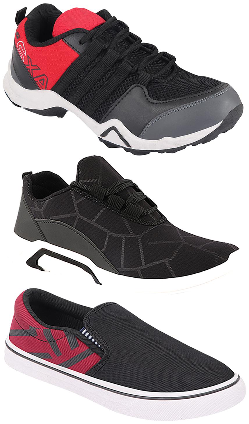 

Birde Men Multi-Color Casual Shoes - BRD-300-BLK-308-MRN AX-2