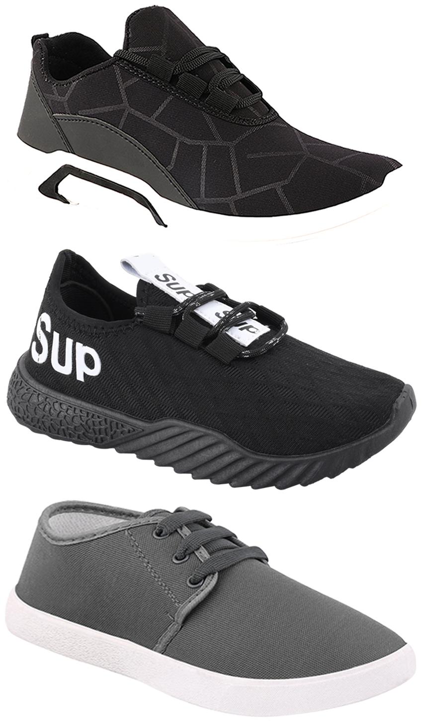 

Birde Men Multi-Color Casual Shoes - CASUAL SPORTS SNEAKERS RUNNNING SHOES - BRD-300-BLK-1079-384