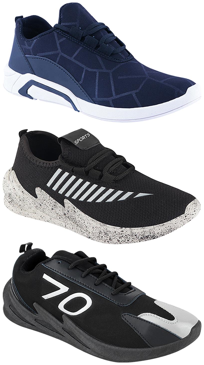 

Birde Men Multi-Color Casual Shoes - CASUAL SPORTS SNEAKERS RUNNNING SHOES - BRD-300-BLU-324-GRY-350