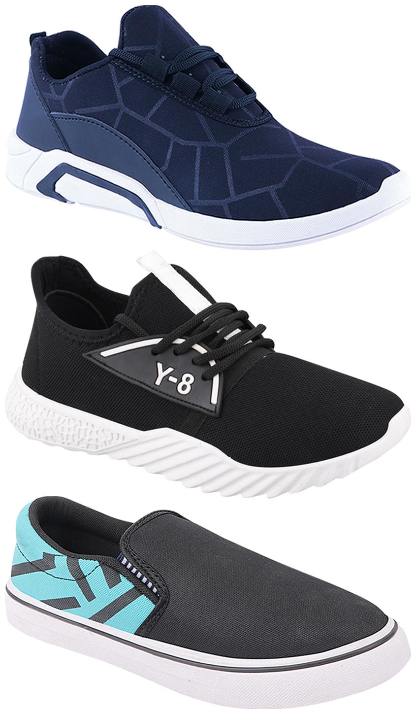 

Birde Men Multi-Color Casual Shoes - BRD-300-BLU-308-SGRN-378