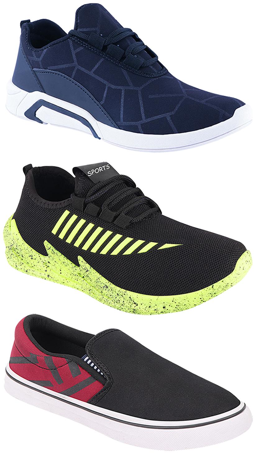 

Birde Men Multi-Color Casual Shoes - CASUAL SPORTS SNEAKERS RUNNNING SHOES - BRD-300-BLU-308-MRN-324-PGRN