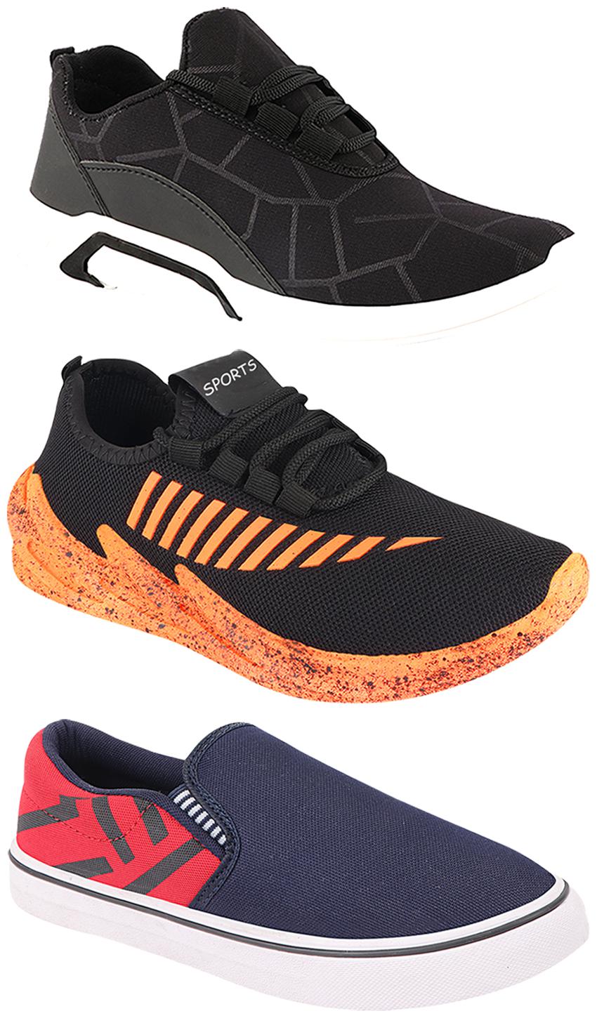 

Birde Men Multi-Color Casual Shoes - BRD-300-BLK-308-RED-324-ORNG