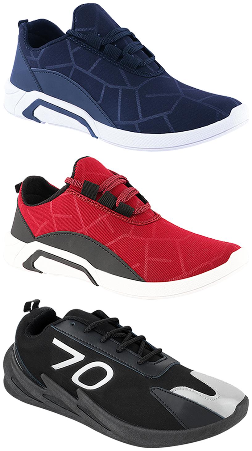 

Birde Men Multi-Color Casual Shoes - CASUAL SPORTS SNEAKERS RUNNNING SHOES - BRD-300-BLU-300-CHRY-350