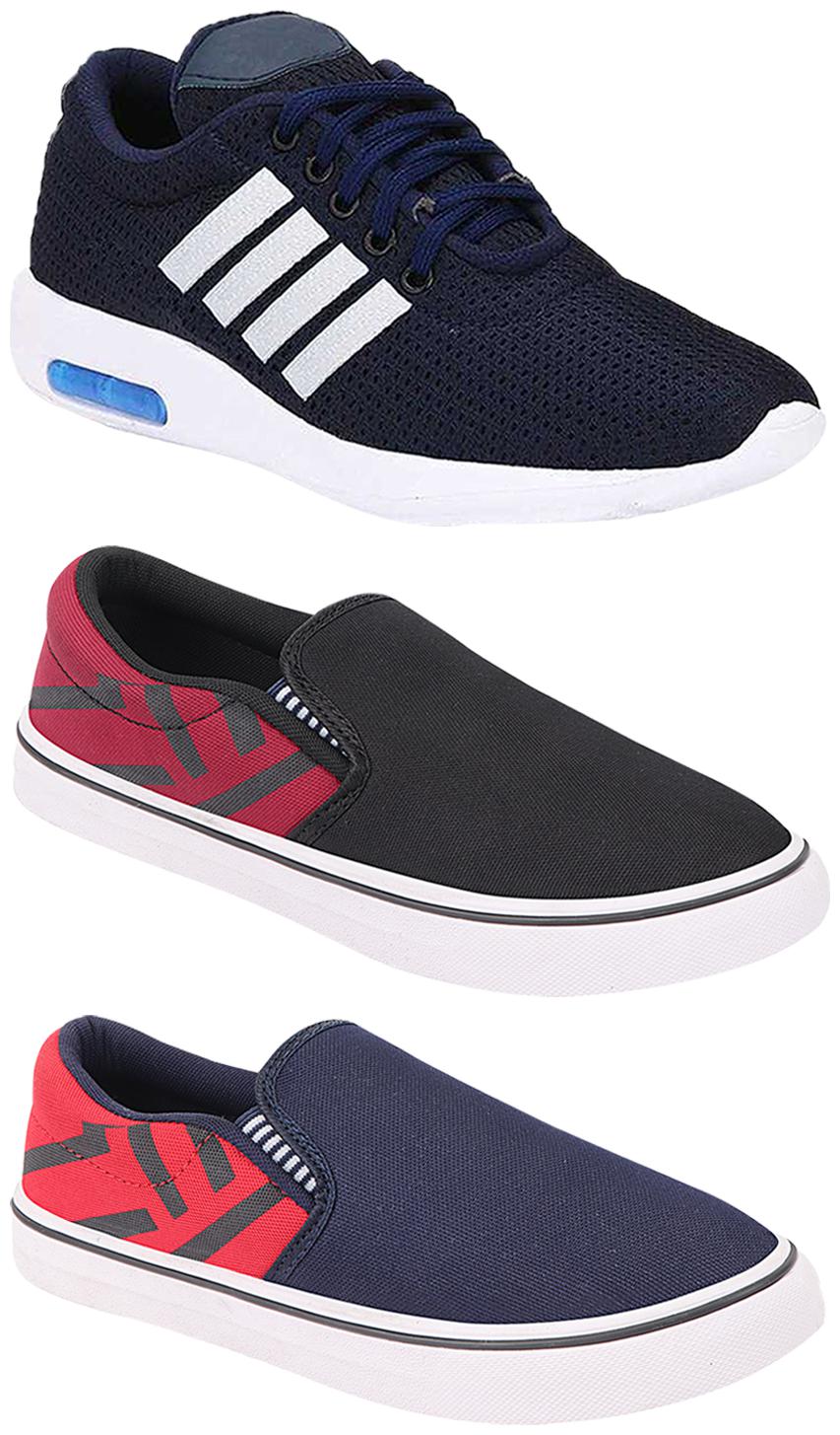 

Birde Men Multi-Color Casual Shoes - BRD-304-BLU BRD-308-MRN BRD-308-RED