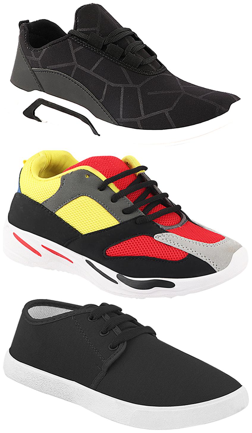 

Birde Men Multi-Color Casual Shoes - CASUAL SPORTS SNEAKERS RUNNNING SHOES - BRD-300-BLK-349-333