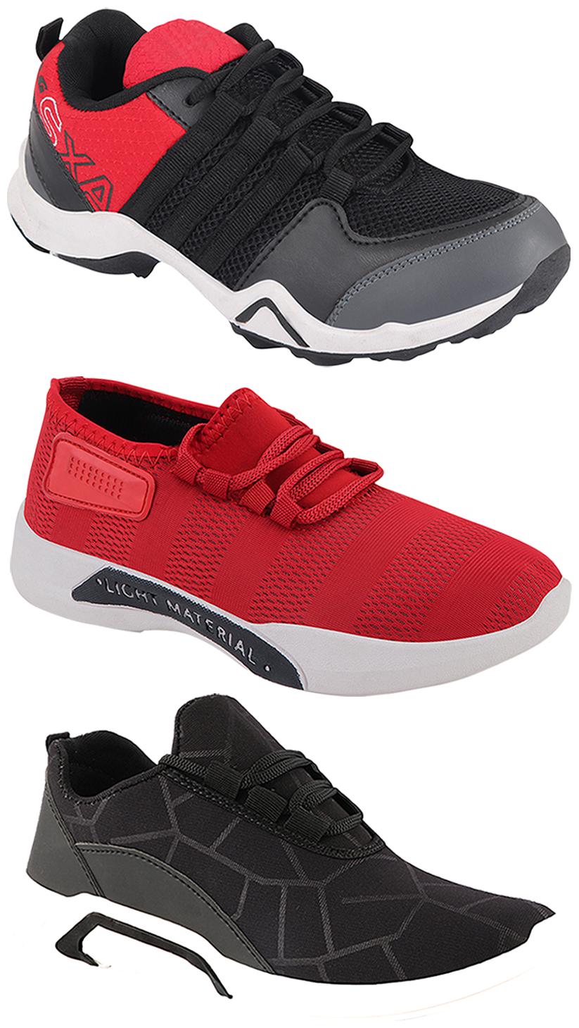 

Birde Men Multi-Color Casual Shoes - BRD-300-BLK-301-RD AX-2