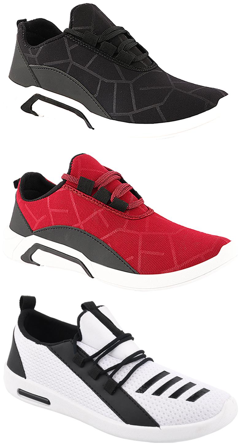 

Birde Men Multi-Color Casual Shoes - BRD-300-BLK-300-CHRY-376