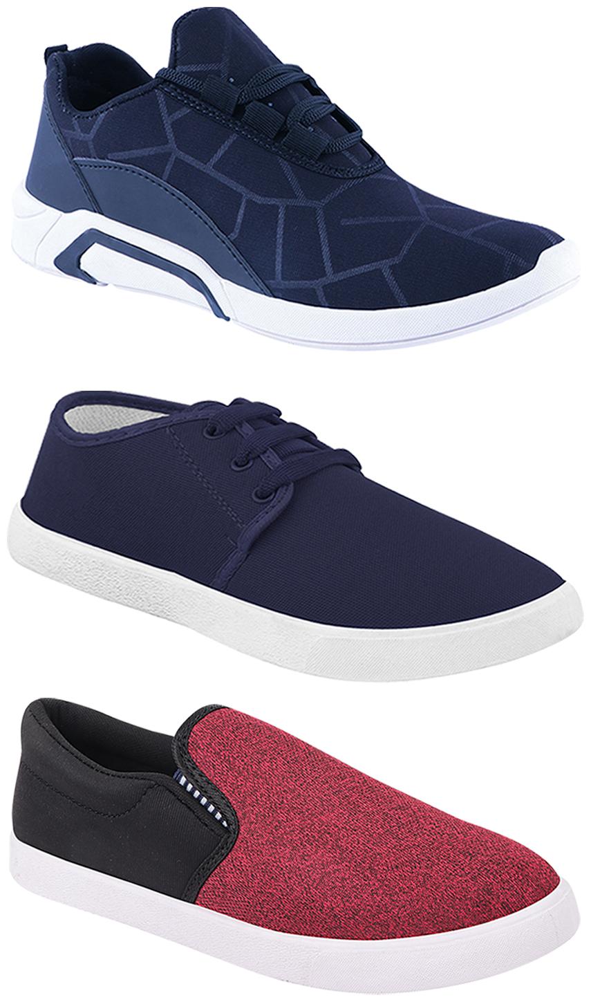 

Birde Men Multi-Color Casual Shoes - BRD-300-BLU-1078-310-BLK