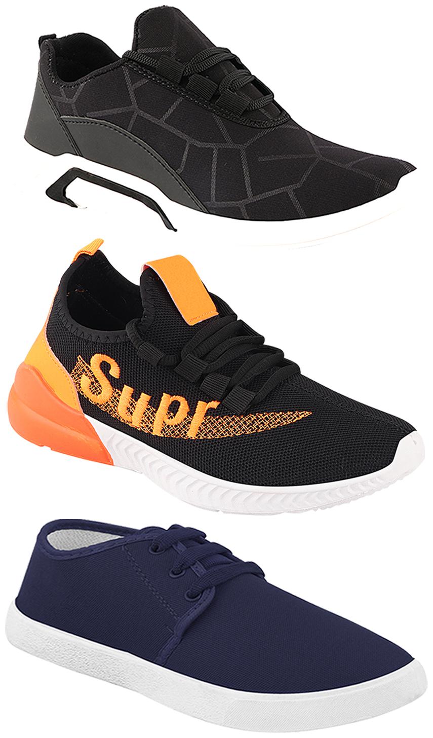

Birde Men Multi-Color Casual Shoes - CASUAL SPORTS SNEAKERS RUNNNING SHOES - BRD-300-BLK-1078-331