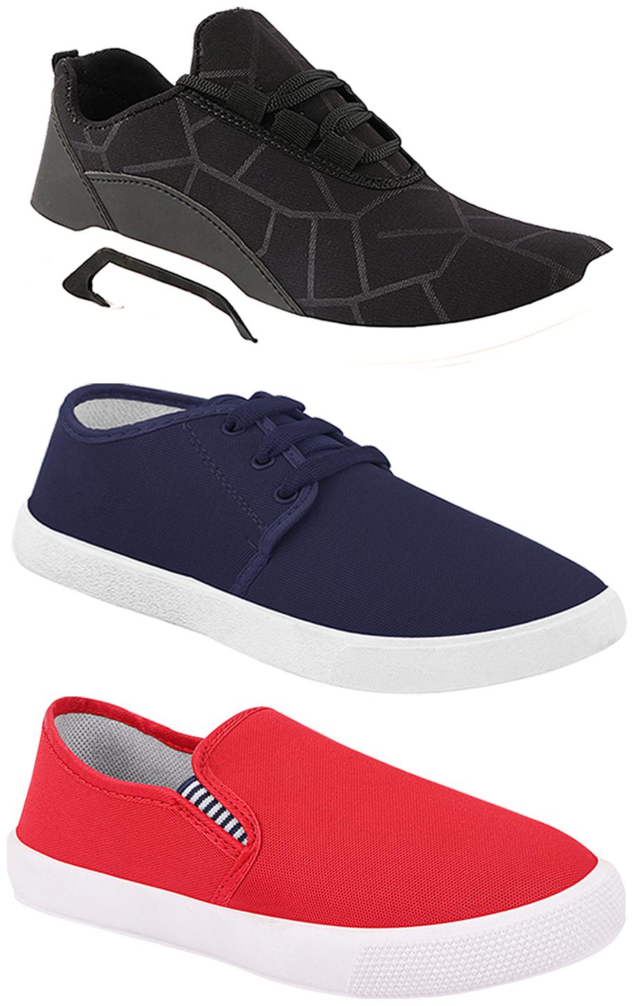 

Birde Men Multi-Color Casual Shoes - BRD-300-BLK-1078-309-RD