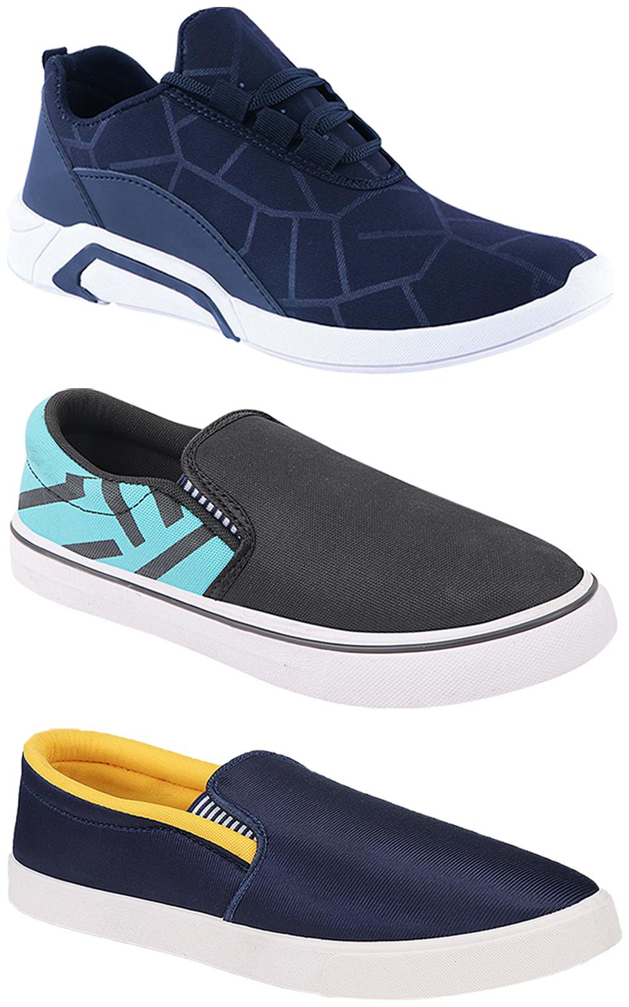

Birde Men Multi-Color Casual Shoes - BRD-300-BLU-308-SGRN BIRDE-52
