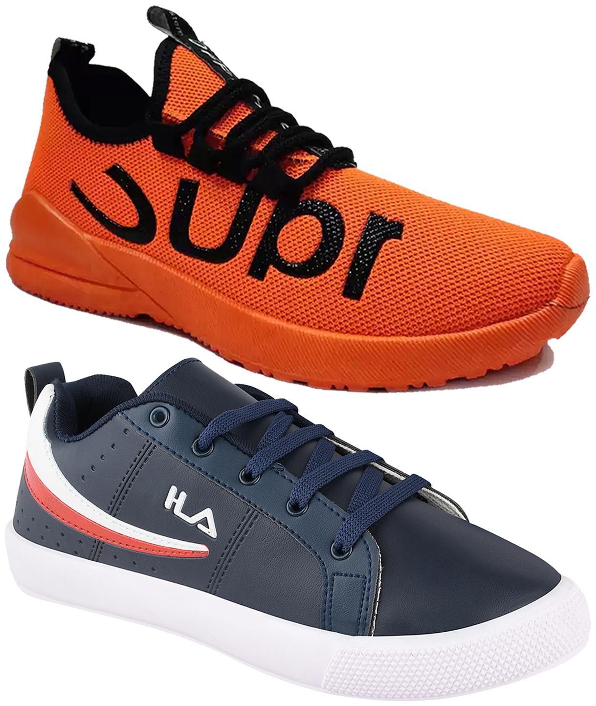 

Birde Men Multi-Color Casual Shoes - BRD-365-BL-SUPER-ORNG