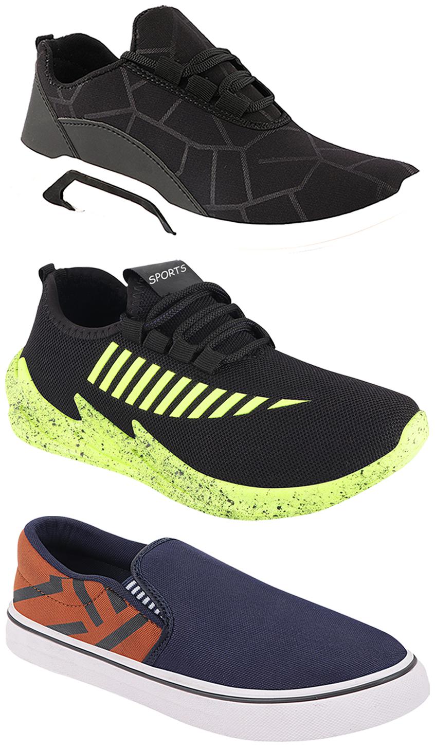 

Birde Men Multi-Color Casual Shoes - CASUAL SPORTS SNEAKERS RUNNNING SHOES - BRD-300-BLK-308-TAN-324-PGRN