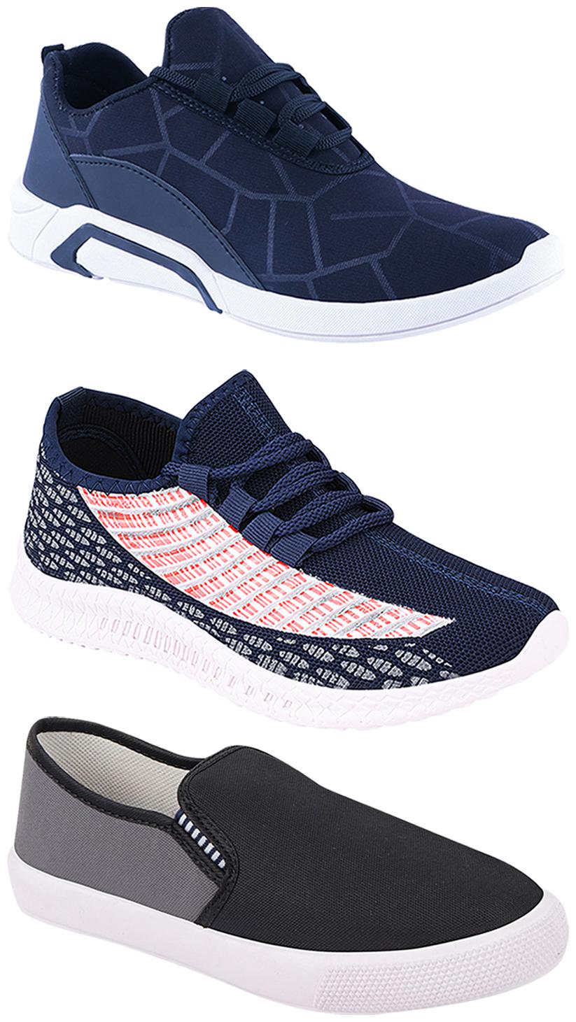 

Birde Men Multi-Color Casual Shoes - BRD-300-BLU-309-GRY-315