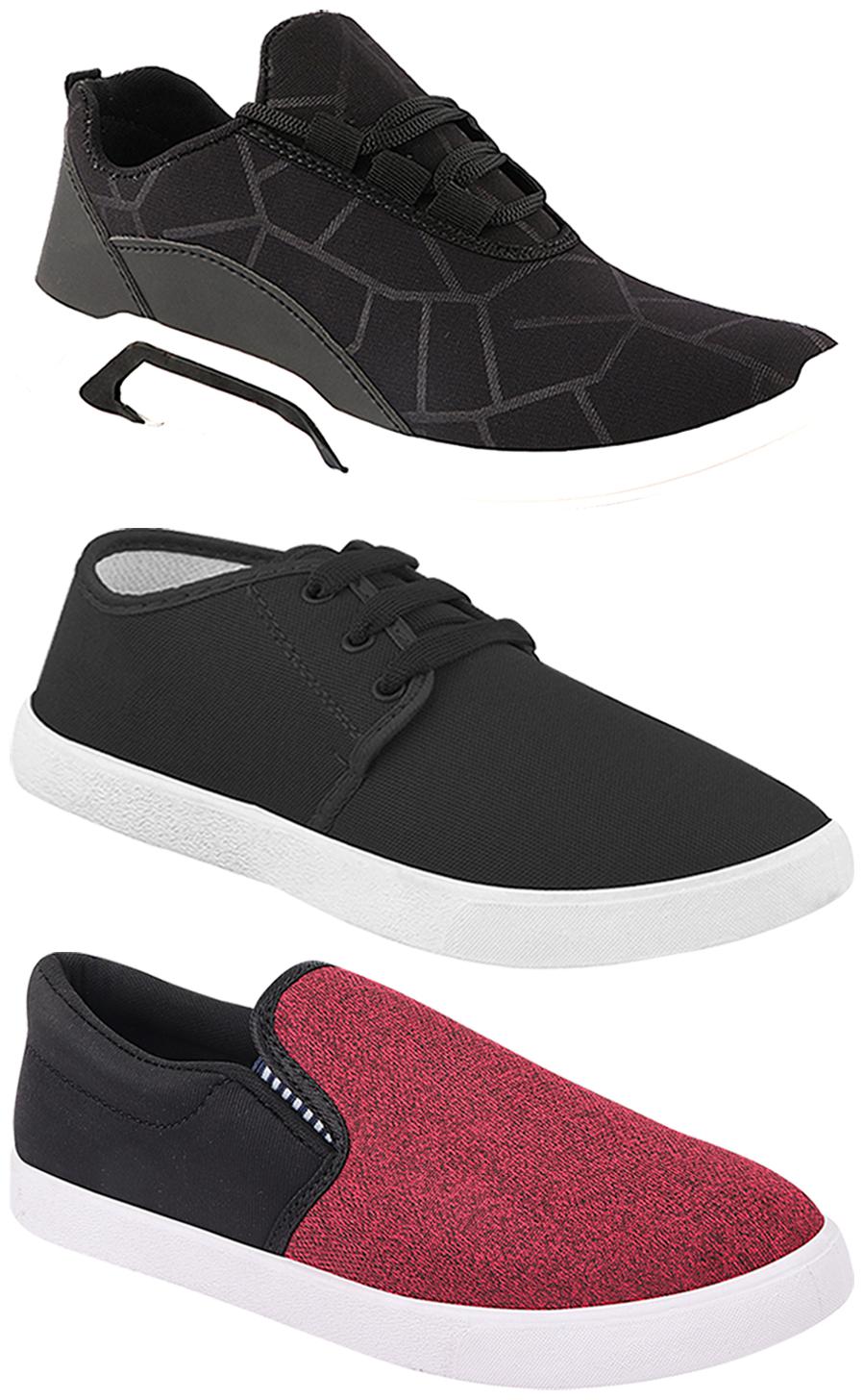 

Birde Men Multi-Color Casual Shoes - BRD-300-BLK-349-310-BLK