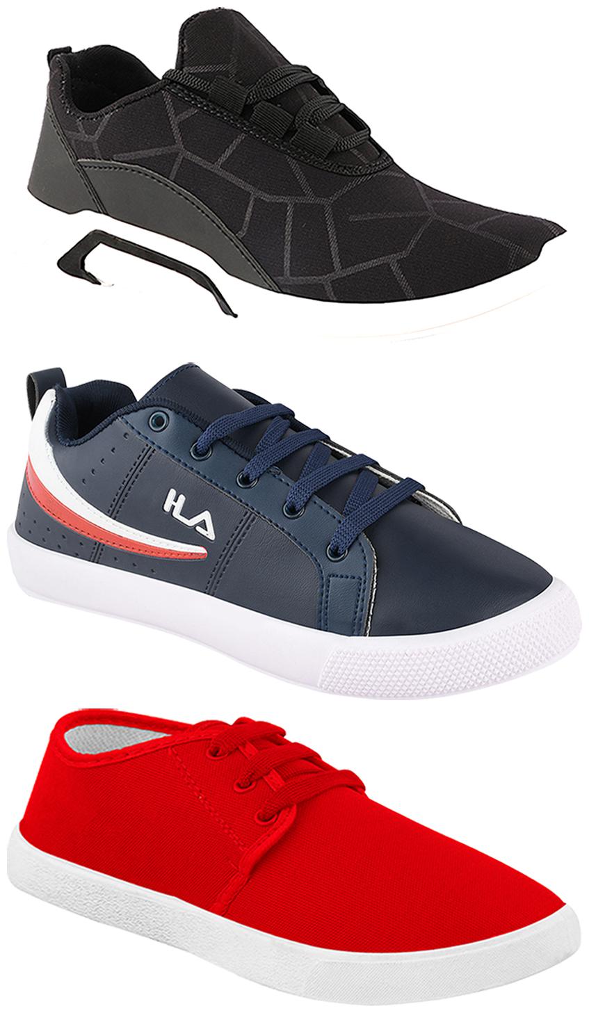 

Birde Men Multi-Color Casual Shoes - BRD-300-BLK-1077-365