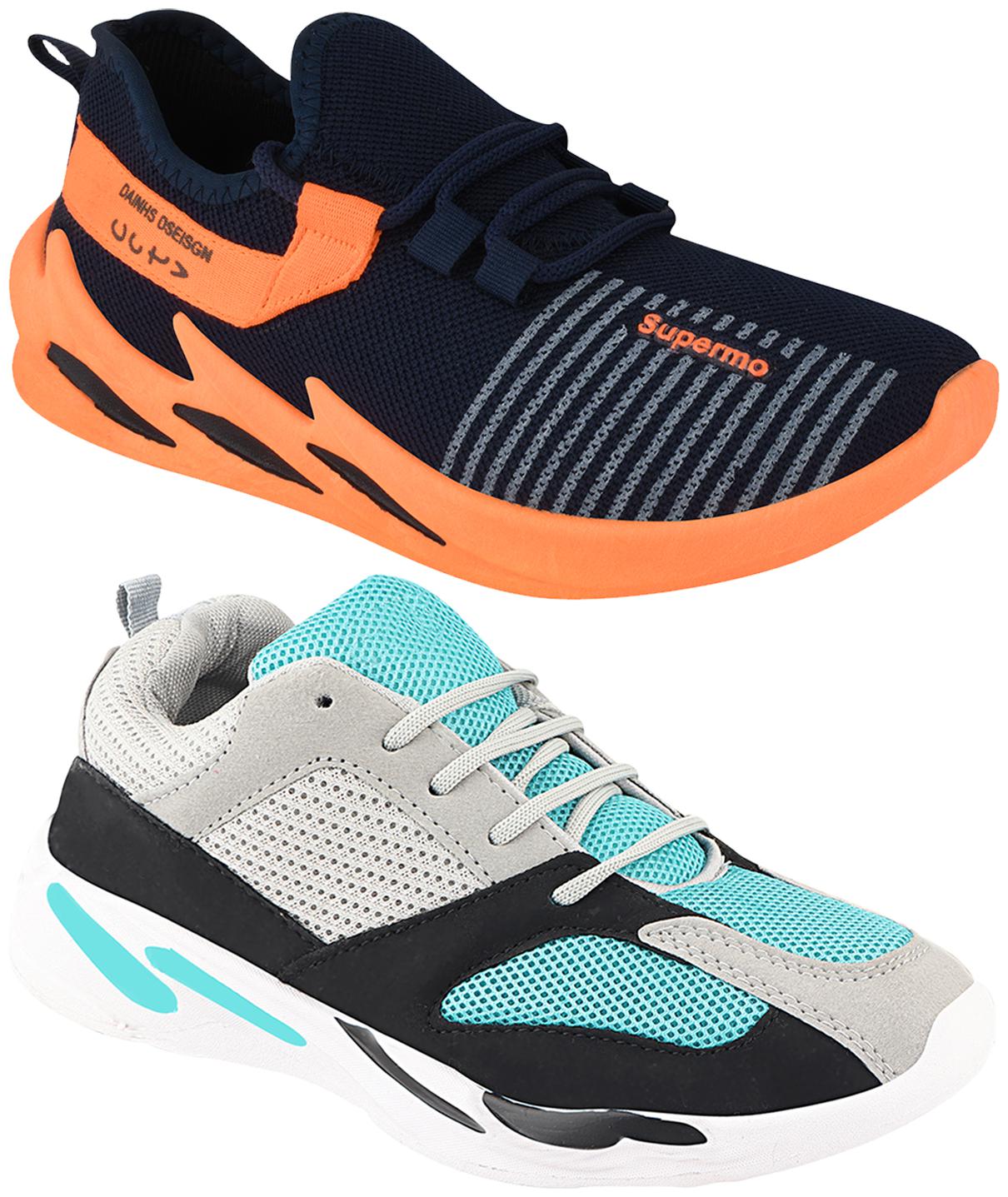 

Birde Multicolor Mesh Casual Shoes For Men (Pack of 2)