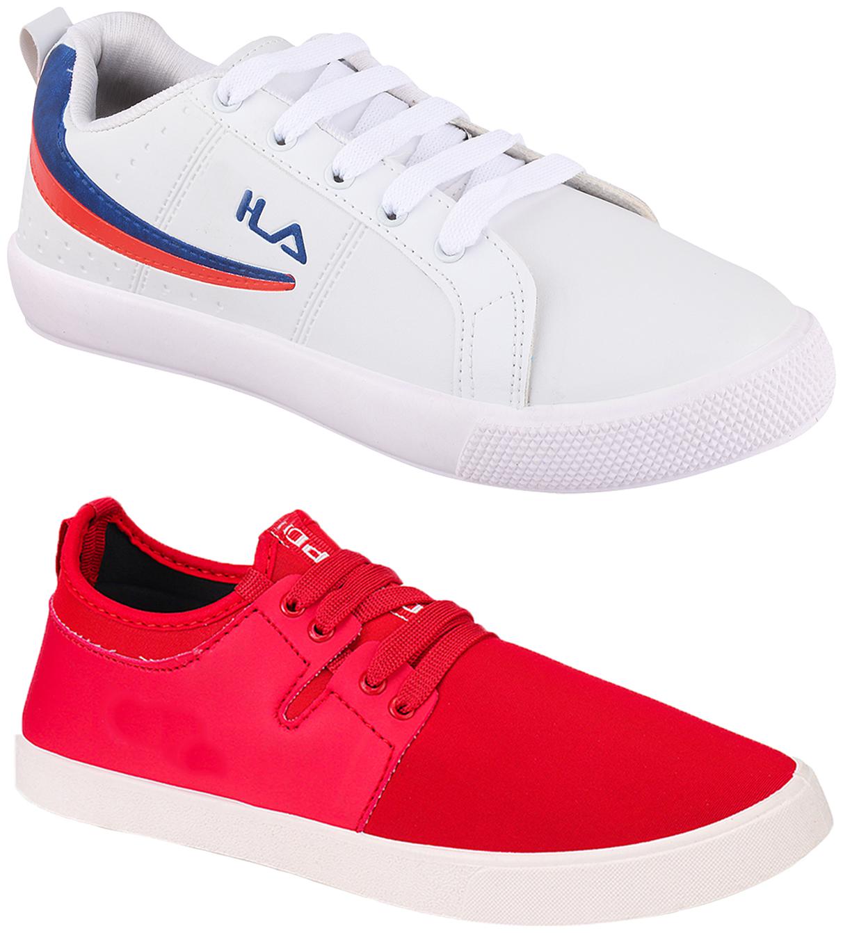 

Birde Multicolor Synthetic Casual Shoes For Men (Pack of 2)