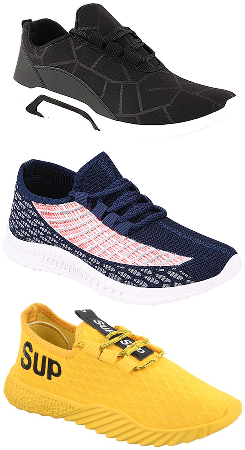

Birde Men Multi-Color Casual Shoes - CASUAL SPORTS SNEAKERS RUNNNING SHOES - BRD-300-BLK-315-383