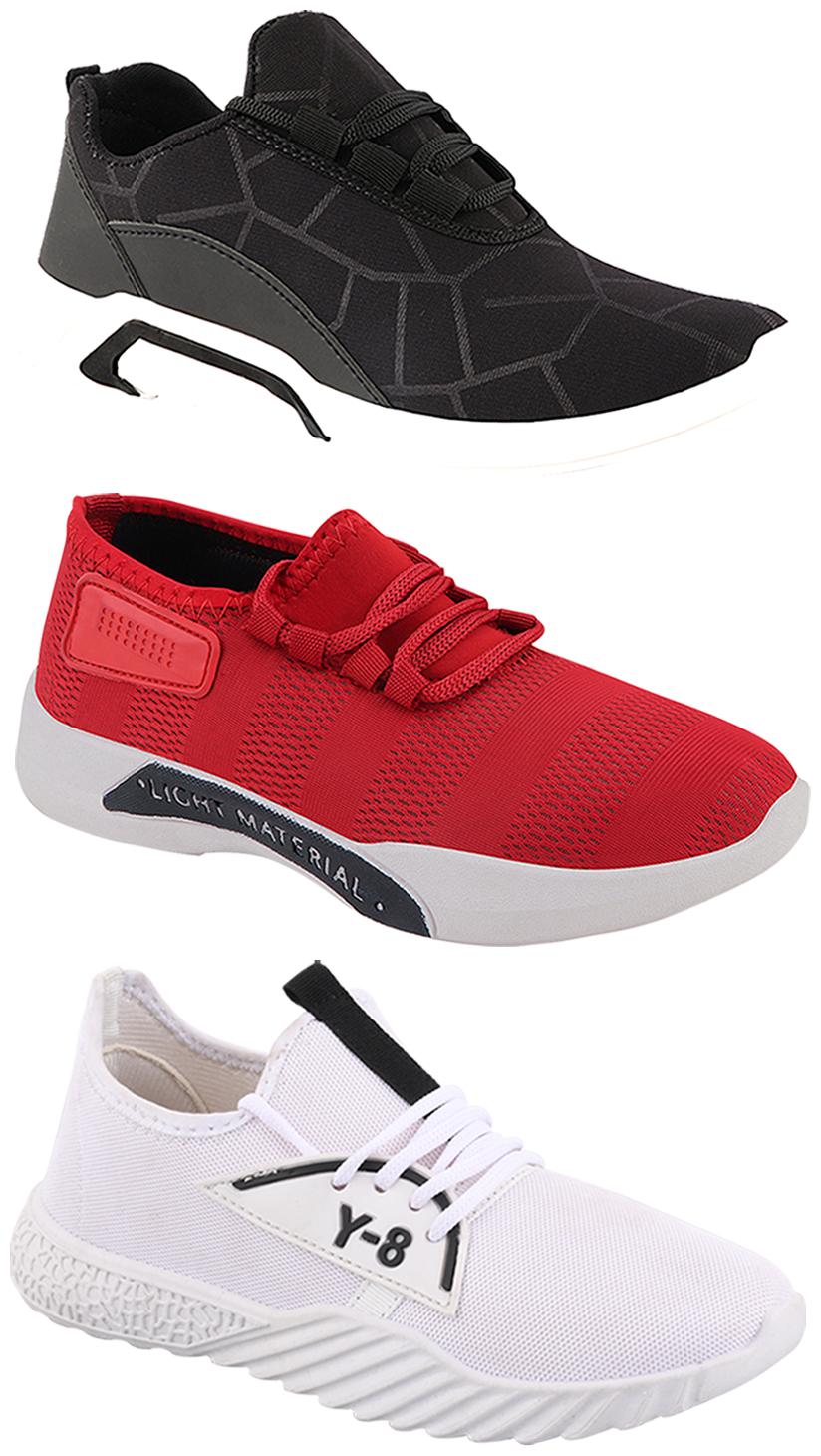 

Birde Men Multi-Color Casual Shoes - BRD-300-BLK-301-RD-377