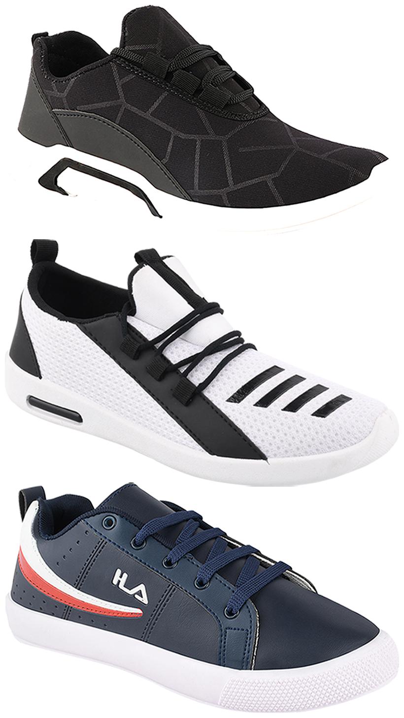 

Birde Men Multi-Color Casual Shoes - BRD-300-BLK-365-376