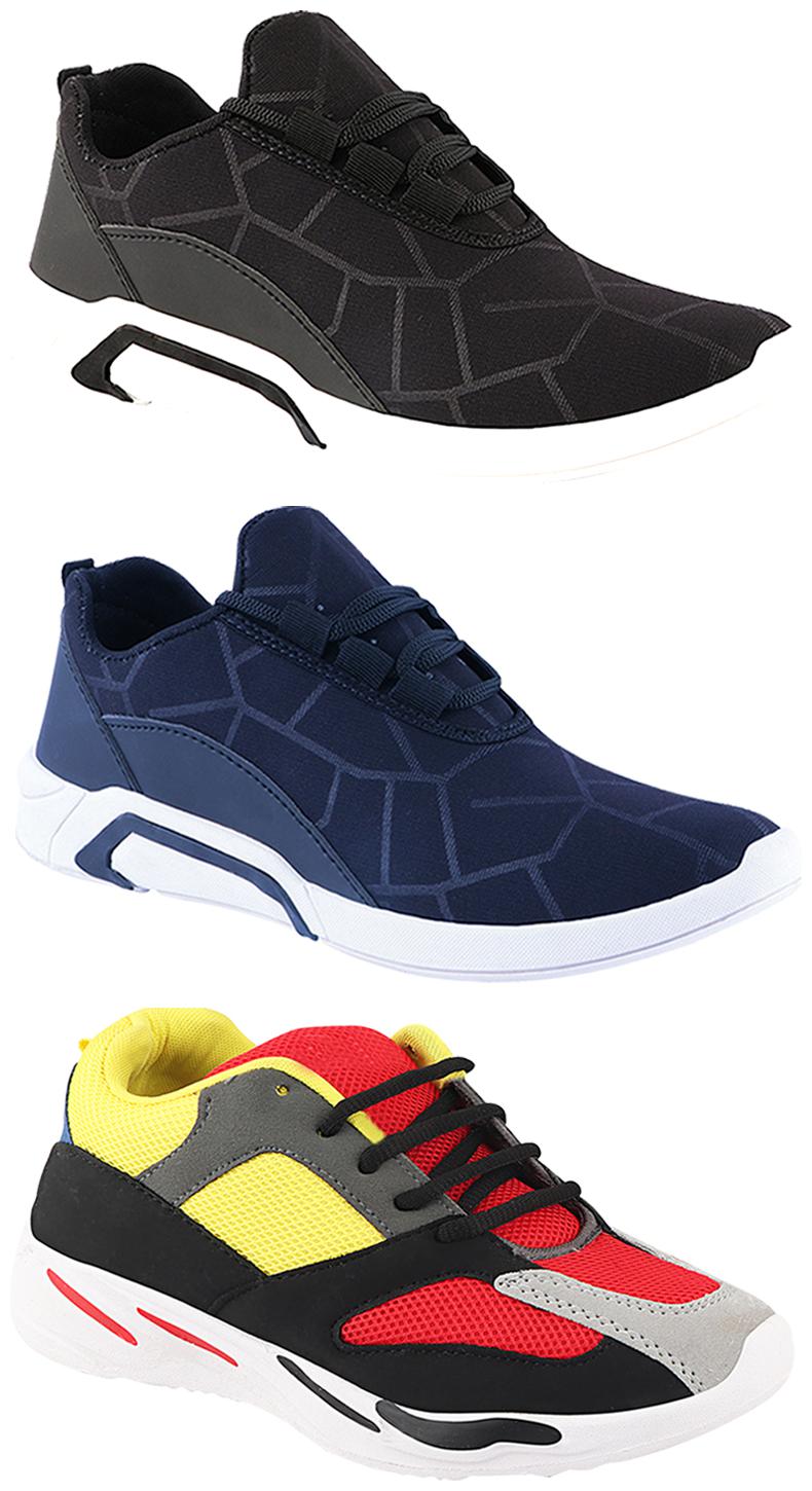 

Birde Men Multi-Color Casual Shoes - CASUAL SPORTS SNEAKERS RUNNNING SHOES - BRD-300-BLK-300-BLU-333