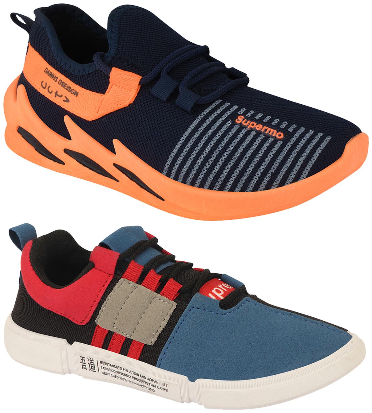 

Birde Men Multi-Color Casual Shoes - BRD-371-CHAPION-1-BLK-BLU