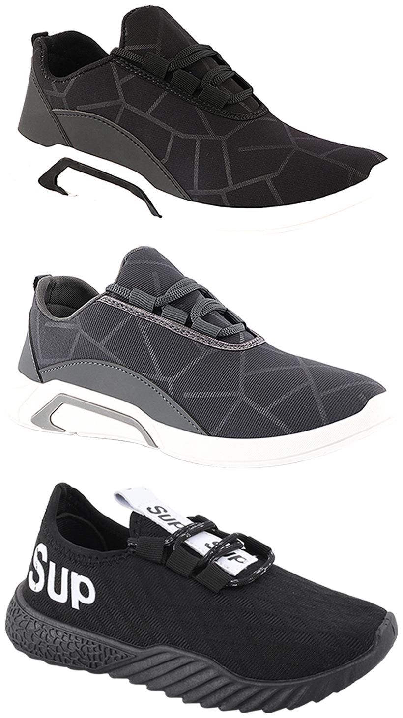

Birde Men Multi-Color Casual Shoes - CASUAL SPORTS SNEAKERS RUNNNING SHOES - BRD-300-BLK-300-GRY-384