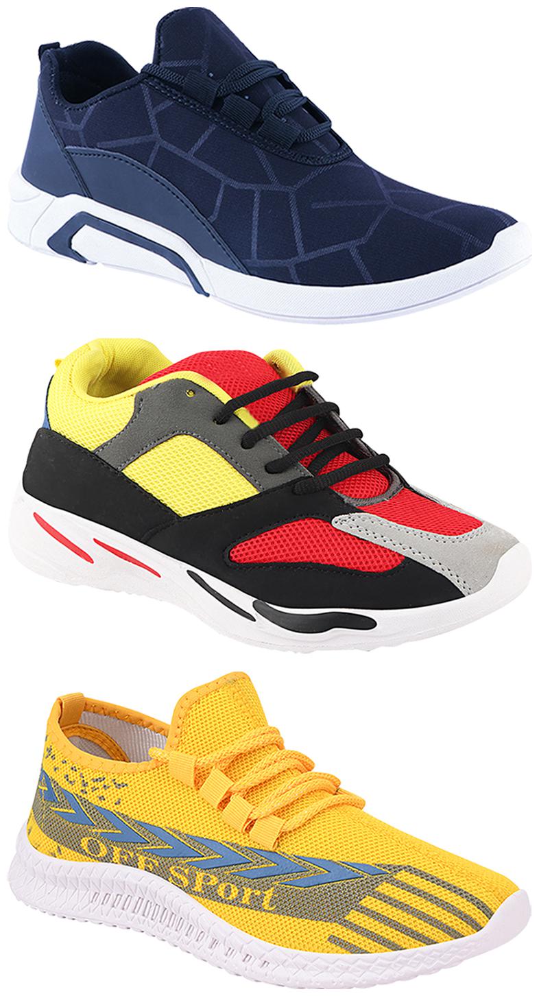 

Birde Men Multi-Color Casual Shoes - CASUAL SPORTS SNEAKERS RUNNNING SHOES - BRD-300-BLU-316-333