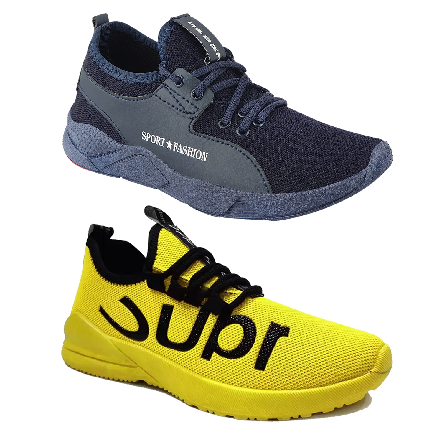 

Birde Men Multi-Color Casual Shoes - BRD-342-BL-SUPER-YLW