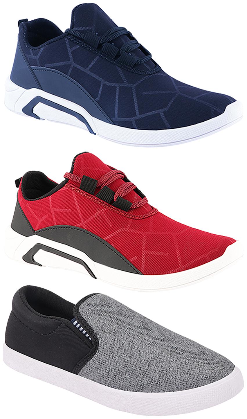 

Birde Men Multi-Color Casual Shoes - BRD-300-BLU-300-CHRY-310-SLVR