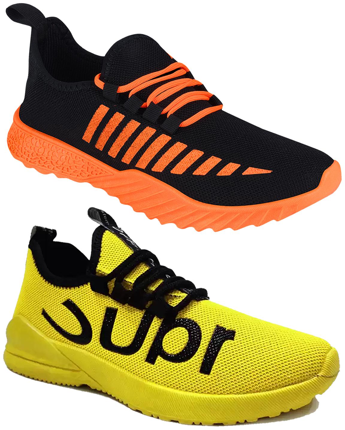 

Birde Men Multi-Color Casual Shoes - BRD-359-BL-SUPER-YLW