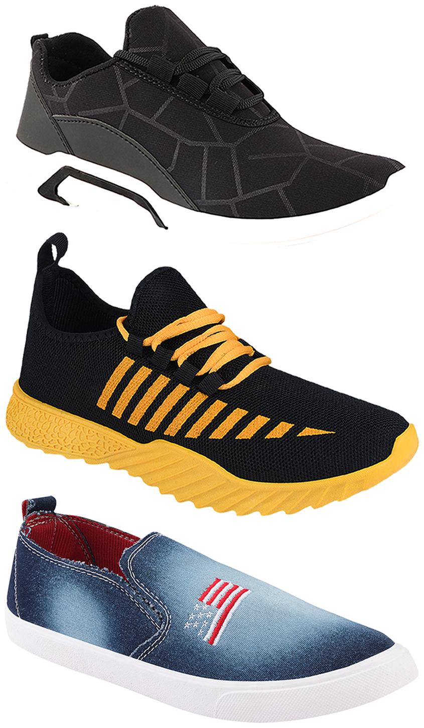 

Birde Men Multi-Color Casual Shoes - BRD-300-BLK-360-1220