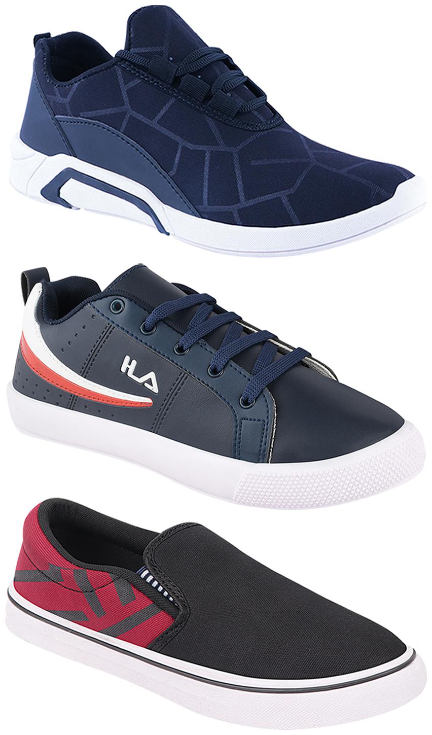 

Birde Men Multi-Color Casual Shoes - BRD-300-BLU-308-MRN-365